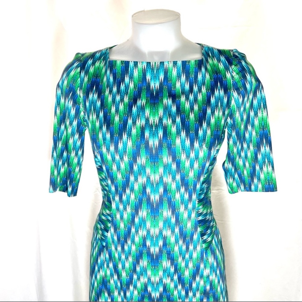 Milly of New York Vintage Psychedelic Geometic Pattern Shift